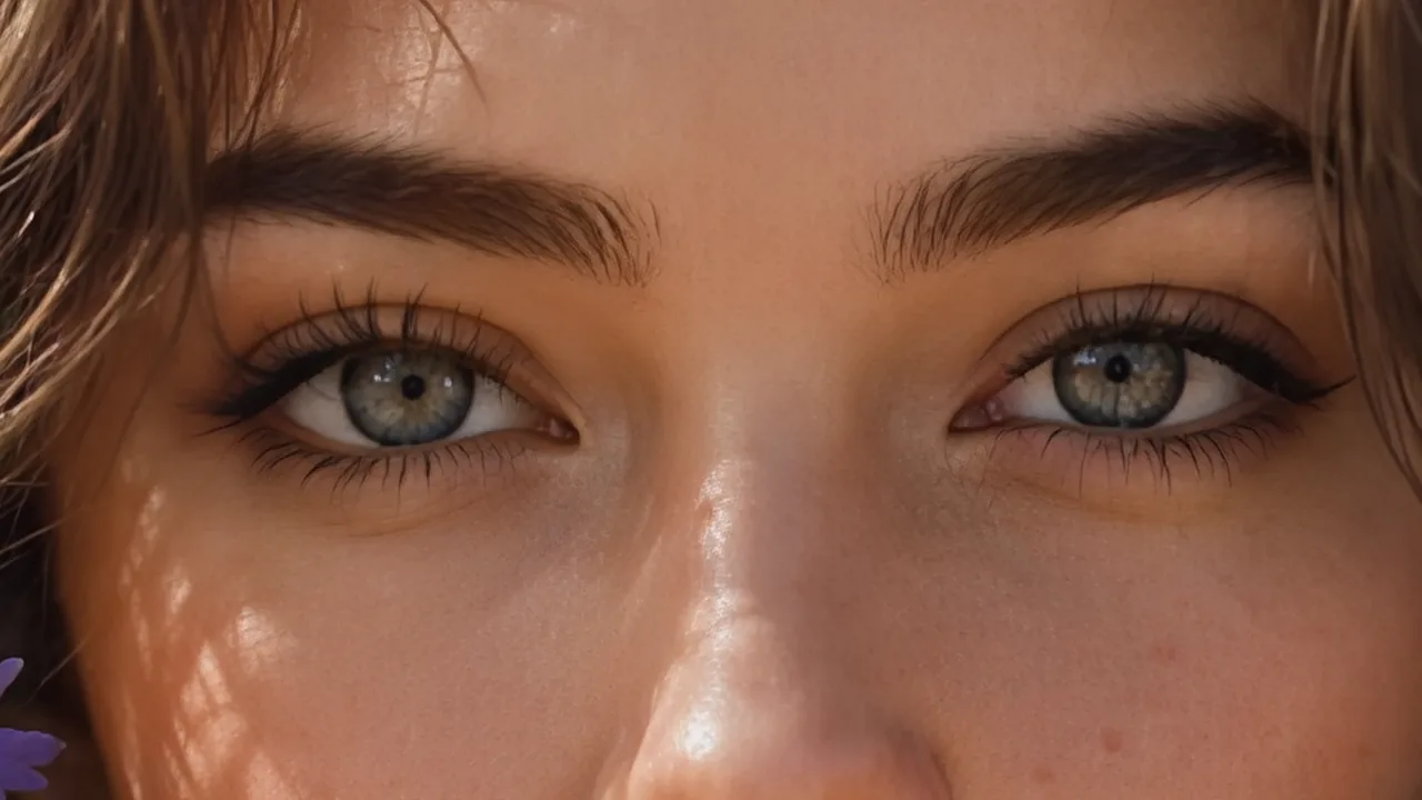 Augendetail: Ergebnis der 8K-Hochskalierung