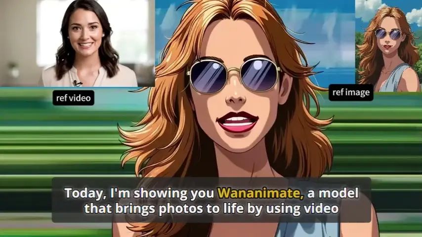 Wan-Animate demo showing character and video blending